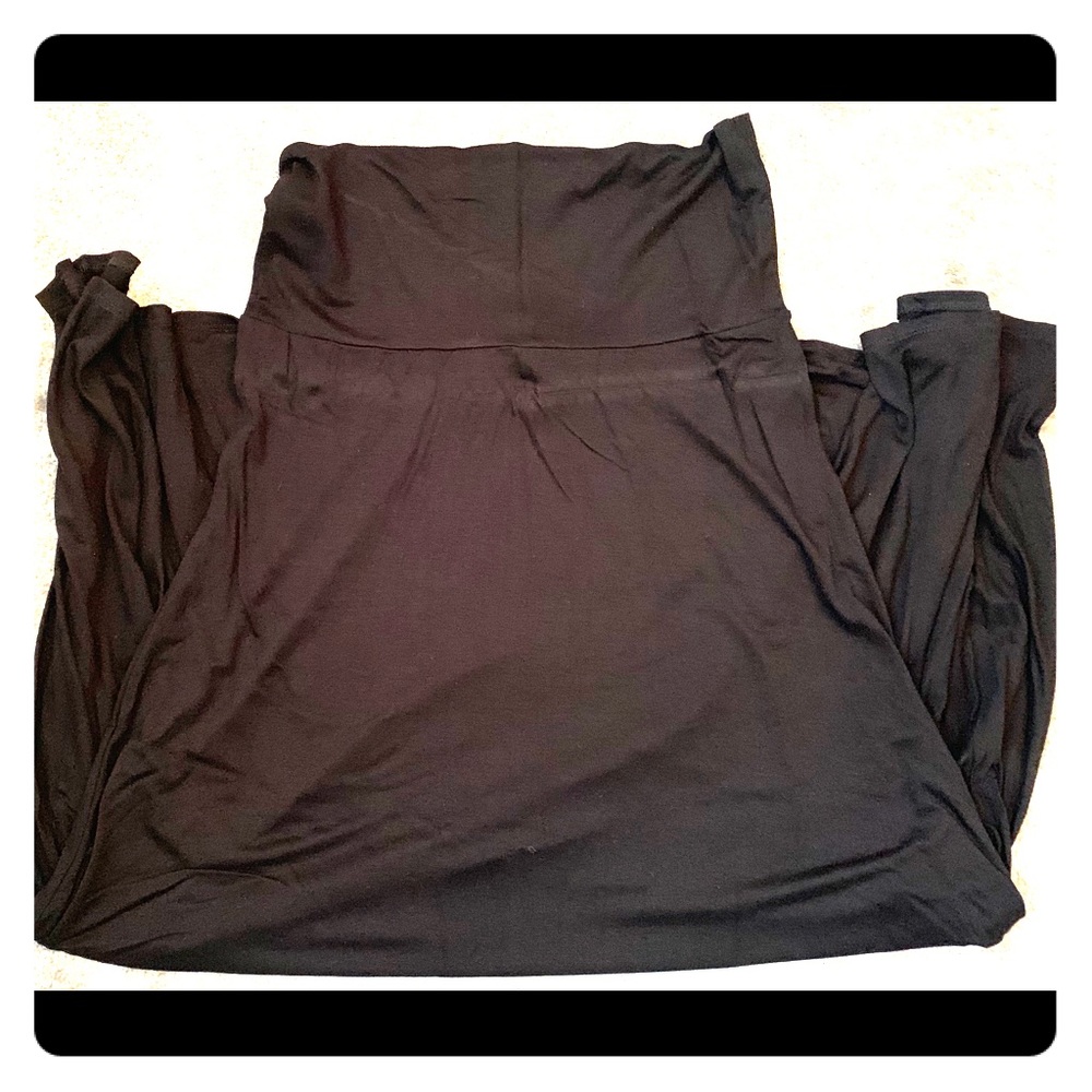 Lularoe Solid Black Maxi Skirt